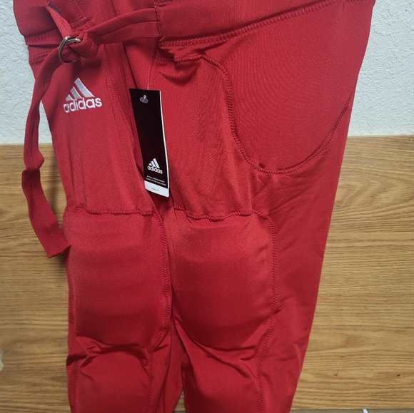 Adidas Climalite 7 Pad Football Pants With Belt NWT - Picture 3 of 7